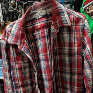 Bonobos Red Plaid Flannel